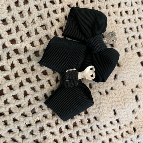 New shoe bows black grosgrain - Picture 2 of 3